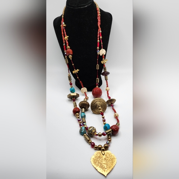 Tribal, World Market, Statement Necklace!  ABSOLUTELY STUNNING! - Picture 1 of 7